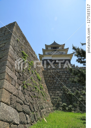 丸龜城巍峨聳立，石牆環繞 127583517