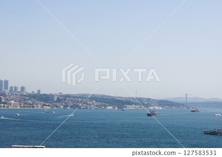 Bosphorus and New City seen from Topkapi Palace, Istanbul, Turkey Bosphorus and New City seen from Topkapi Palace, Istanbul, Turkey 127583531