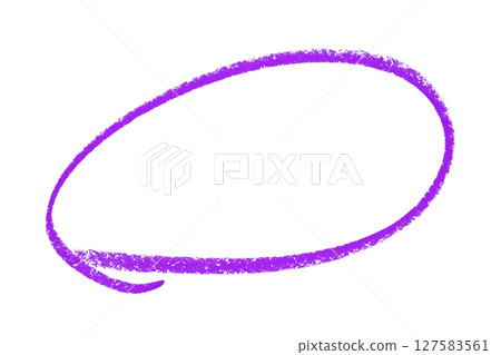 Purple pencil highlight circle mark isolated on transparent background Purple pencil highlight circle mark isolated on transparent background 127583561