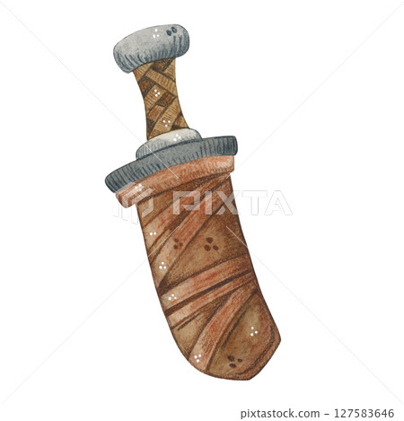 Sword in a leather sheath 127583646