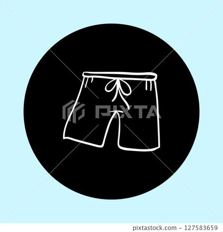 simple icon short pants simple icon short pants 127583659