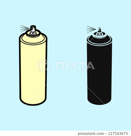 Spray Can Icon Flat Design 127583673
