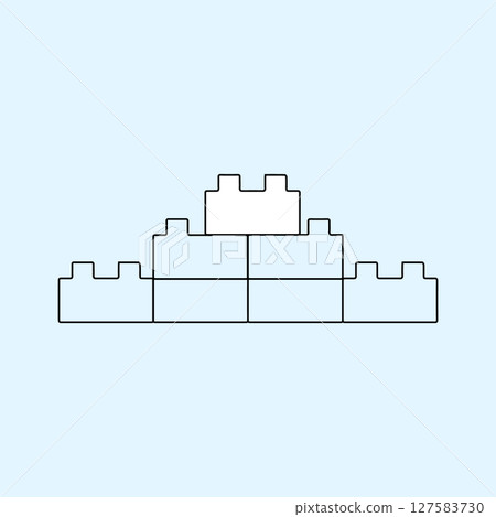 simple lego icon vectors illustration simple lego icon vectors illustration 127583730