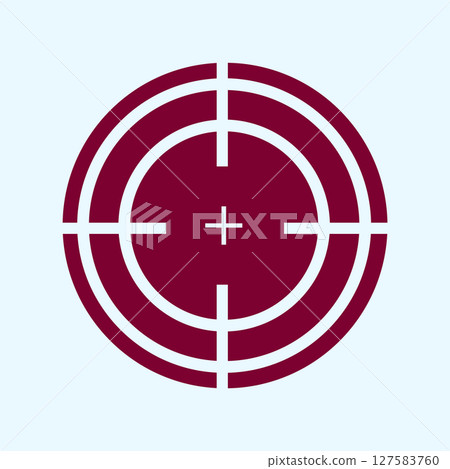 Red & white crosshairs Red & white crosshairs 127583760