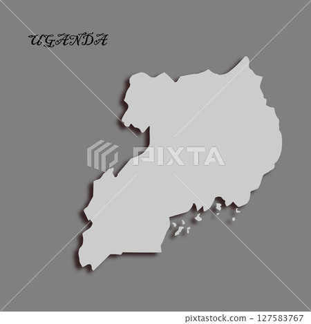 Uganda country map vectors illustration Uganda country map vectors illustration 127583767