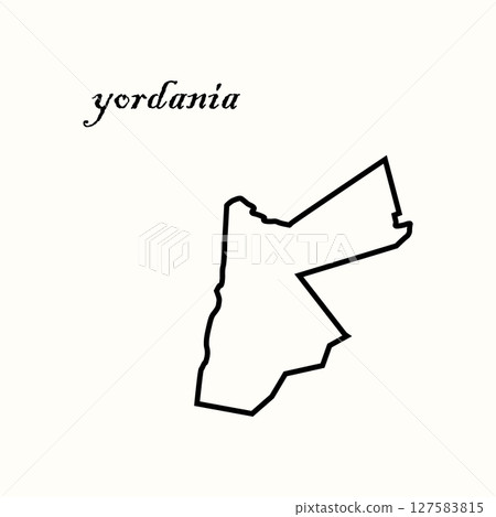 Jordan country map icon vectors 127583815