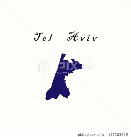 Tel Aviv city map icon vectors Tel Aviv city map icon vectors 127583819