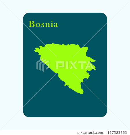 Bosnia country map icon Bosnia country map icon 127583863