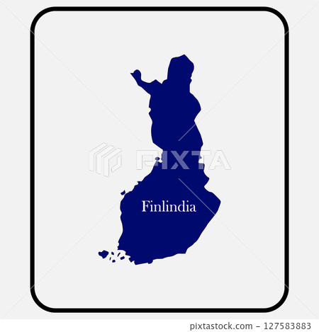 Finland country map icon vectors Finland country map icon vectors 127583883