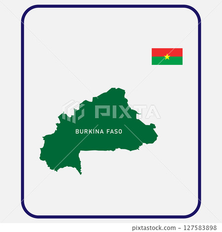Burkina faso country map icon vectors Burkina faso country map icon vectors 127583898