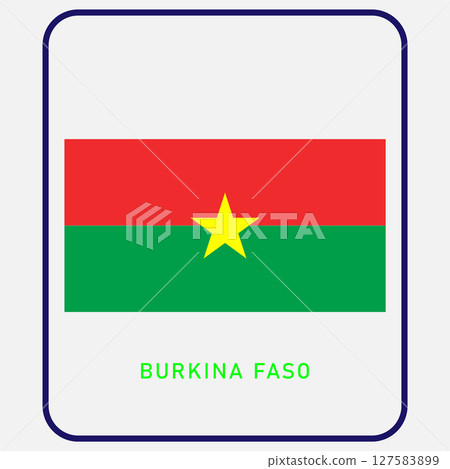 Burkina Faso country flag icon vectors Burkina Faso country flag icon vectors 127583899