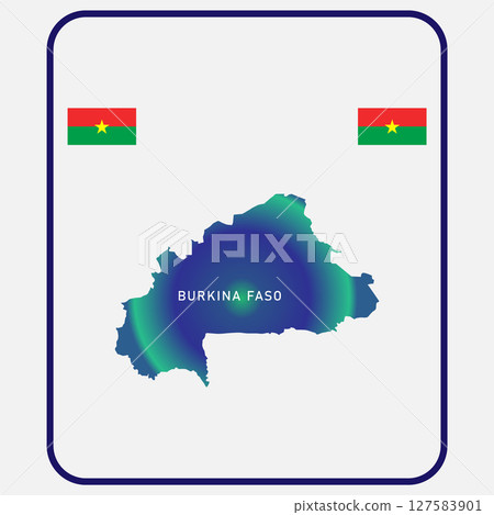 Burkina faso country map icon vectors Burkina faso country map icon vectors 127583901