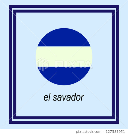 El Salvador Flag Button El Salvador Flag Button 127583951