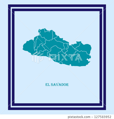 El Salvador maps for design. 127583952
