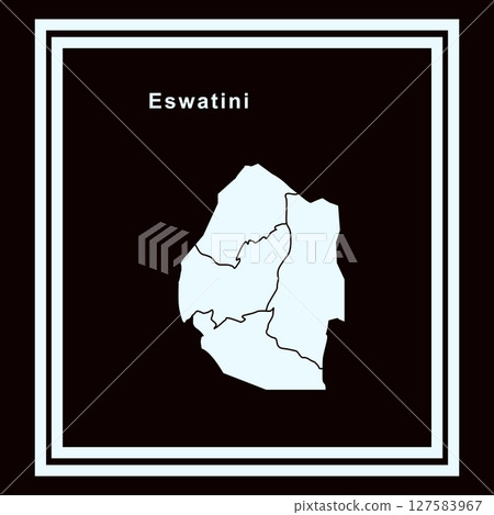 Eswatini country map 127583967