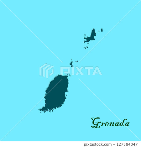 icon vectors map of the country of Granada icon vectors map of the country of Granada 127584047