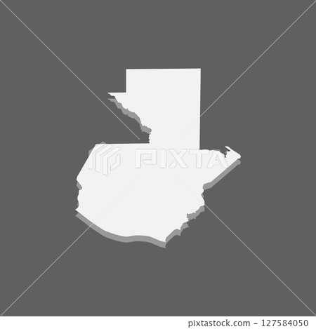 Guatemala country simplified map 127584050