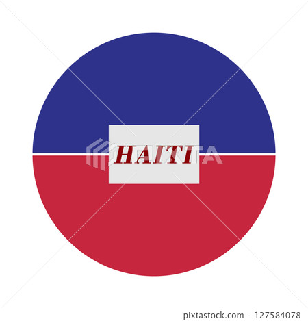 Haiti country flag concept with grunge design suitable for a logo icon design 127584078