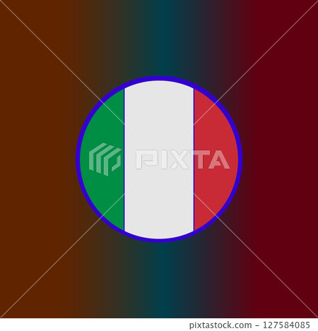 italy country flag symbol design vectors illustration 127584085