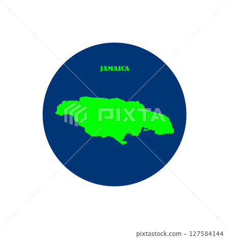 jamaica country map icon symbol design 127584144