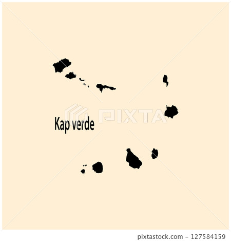 cap verde islands map icon 127584159