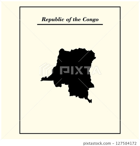 congo country map simple design 127584172