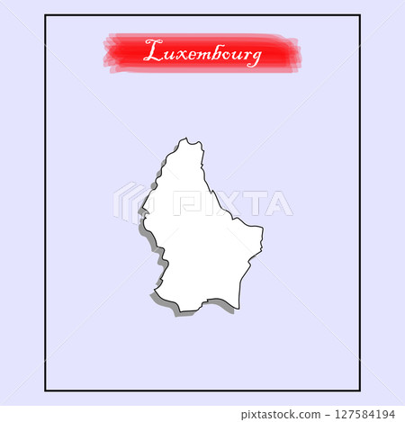 premium white map of the country of Lexembourg premium white map of the country of Lexembourg 127584194