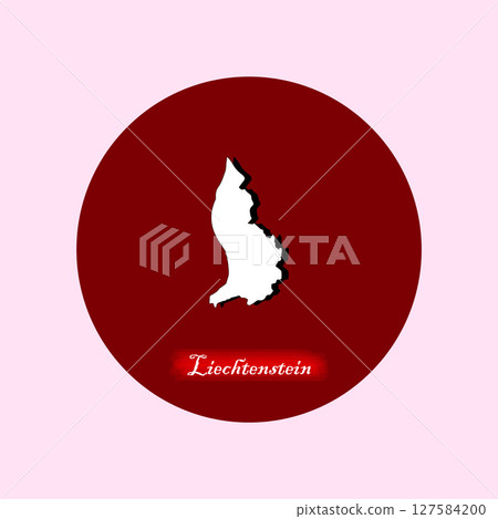 map of liechtenstein country red circle map of liechtenstein country red circle 127584200
