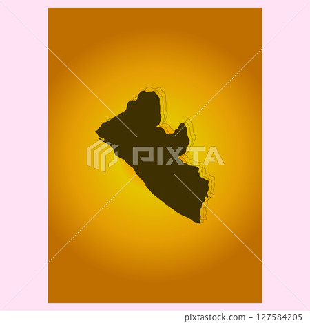 black premium liberia country map 127584205