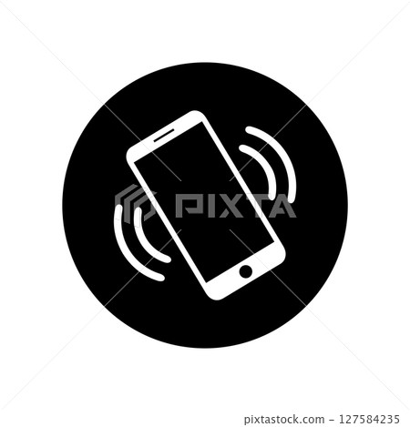 mobile phone icon ringing vibrate 127584235