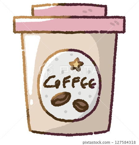 Coffee cup takeaway illustration 127584318
