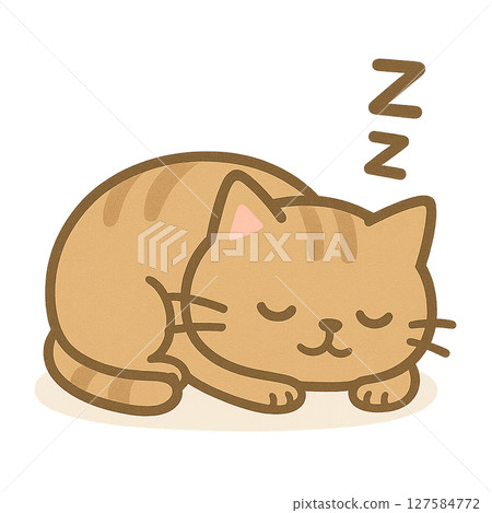 可愛的貓咪手勢圖 127584772