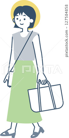 young woman traveling 127584858