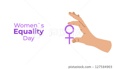 Womens Equality Day USA on August 26. Banner Design Poster Web Page Postcard. Vector Illustration. Womens Equality Day USA on August 26. Banner Design Poster Web Page Postcard. Vector Illustration. 127584903