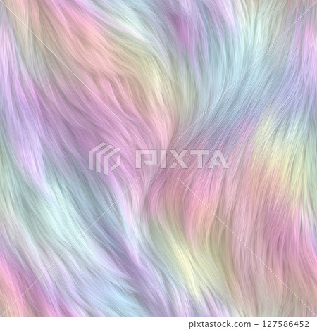 Seamless rainbow fur 127586452
