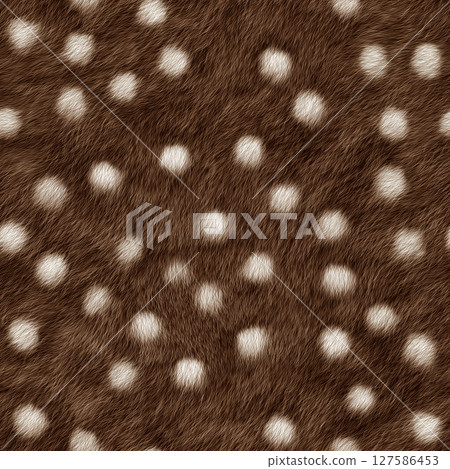 Seamless brown deer fur 127586453