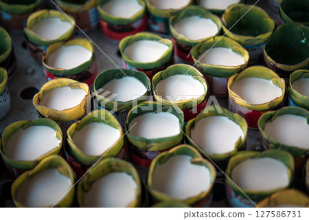 Nian gao or Chinese New Year's cake is sweet food 127586731