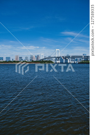Odaiba beach scenery Odaiba beach scenery 127589335