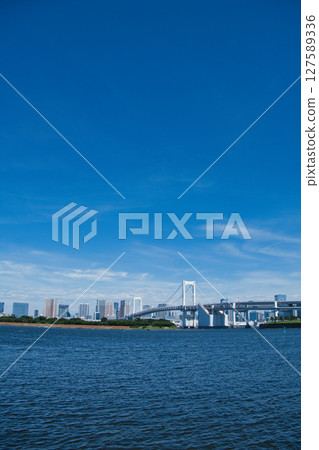 Odaiba beach scenery Odaiba beach scenery 127589336