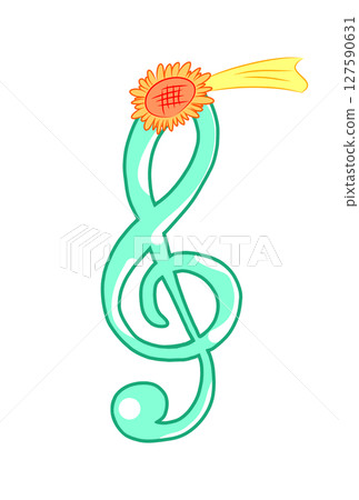 高音譜號與向日葵流星 高音譜號與向日葵流星 127590631