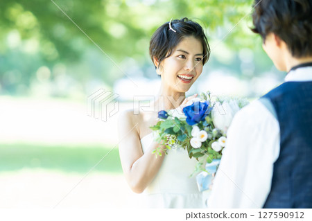 婚禮形象花園新娘 127590912