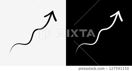 Handwritten arrow icon 127591150