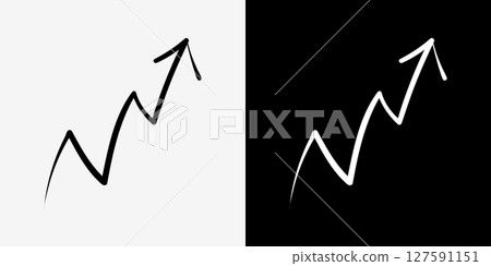 Handwritten arrow icon 127591151