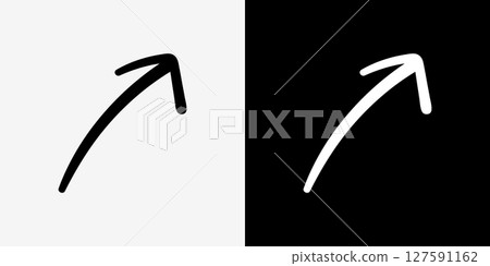 Handwritten arrow icon Handwritten arrow icon 127591162