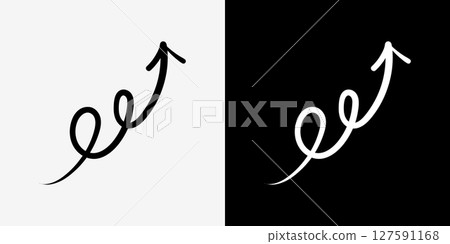 Handwritten arrow icon 127591168