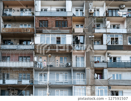 Soviet-Era Balconies in Tbilisi. Social Modernism Architecture 127591507