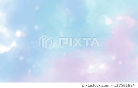清爽的水彩背景 127591654