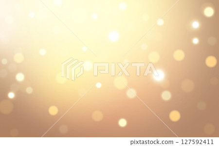 Golden Bokeh Light Background Soft glowing abstract backdrop for celebration and luxury design 127592411