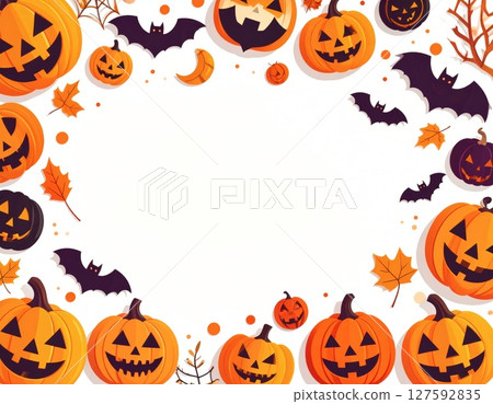 Halloween background frame wallpaper 127592835