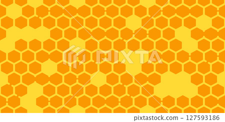 honeycomb seamless pattern beehive honey bee vector scarf isolated cartoon tile wallpaper repeat background illustration doodle textile gift wrapping paper design 127593186